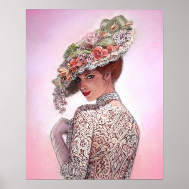Póster Victorian Lady Decor Portrait Art poster (Frente)