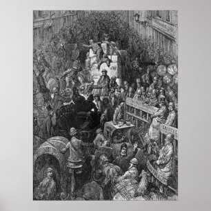 Póster Victorian Londres - una ciudad Throughfare