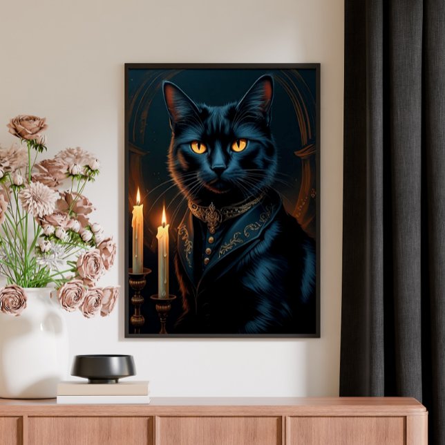 Póster  Victorian Medieval Black Cat Gallery Art (Subido por el creador)