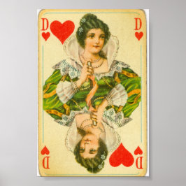 Póster Victorian Queen of Hearts