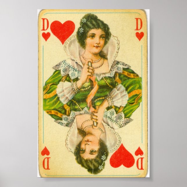 Póster Victorian Queen of Hearts (Frente)
