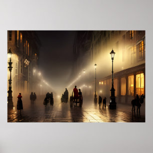 Póster Victoriana Elegance 1888 Londres.