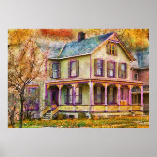 Póster Victoriano - Clinton, NJ - La abuela tenía una fam