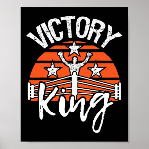 Póster Victory King - Amante del boxeo Gimnasio Boxeador