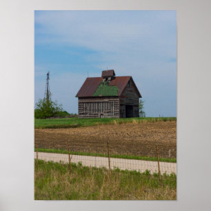 Póster Vida agrícola en Illinois
