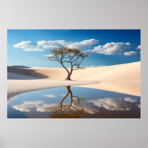 Póster Vida arbolada y naturaleza tranquila
