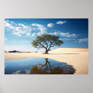 Póster Vida arbolada y naturaleza tranquila