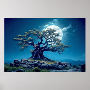 Póster Vida arbolada y naturaleza tranquila