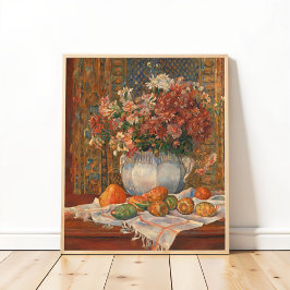 Póster Vida con flores y espesas miedos, renoir
