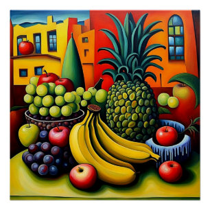 Póster Vida con fruta 10