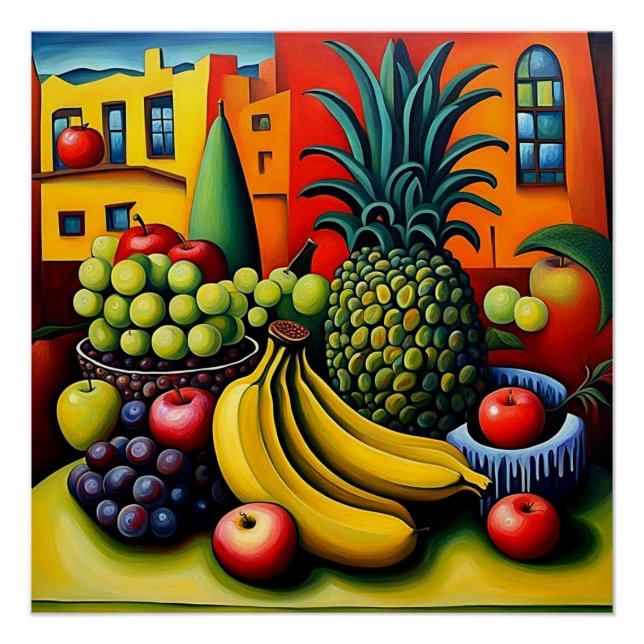 Póster Vida con fruta 10 (Anverso)