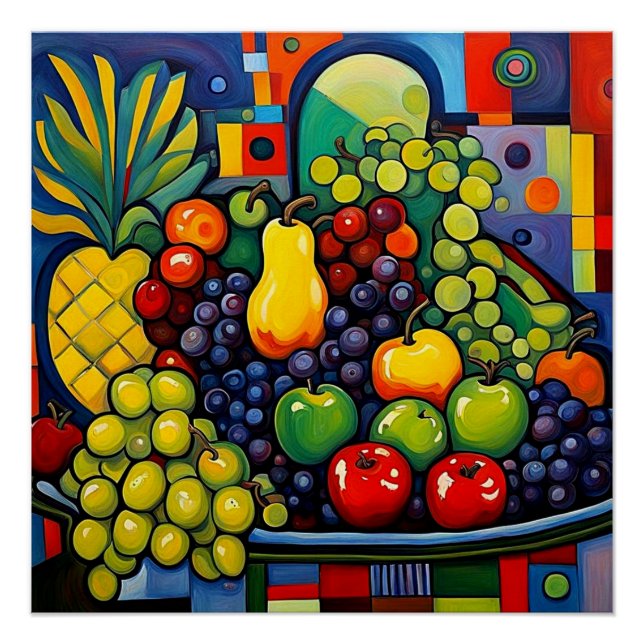 Póster Vida con fruta 11 (Anverso)