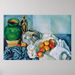 Póster Vida con manzanas, Paul Cézanne