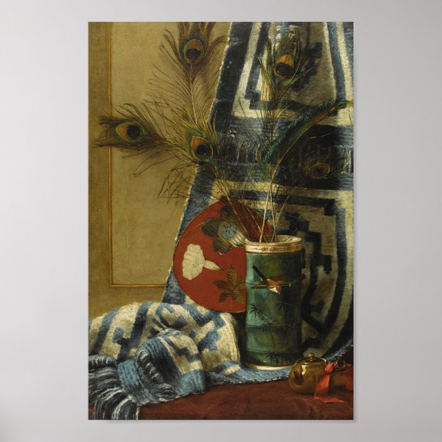 Póster Vida con plumas de pavo real (Frente)