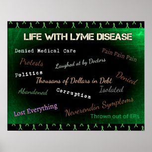Póster Vida con Poster de la enfermedad de Lyme
