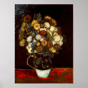 Póster Vida con Zinnias Van Gogh Bella Artes