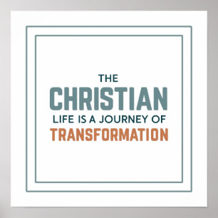 Póster Vida Cristiana Como Viaje De Transformación Limpia