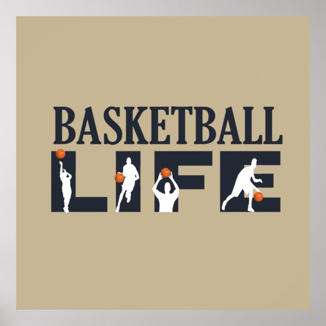 Póster vida de baloncesto (Frente)