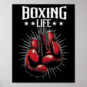 Póster Vida de boxeo Aficionados del kickboxing Kickboxer