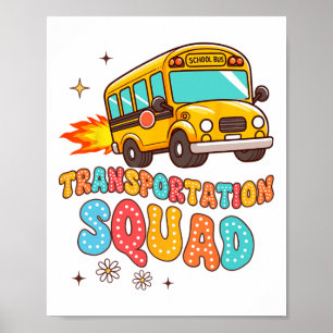 Póster Vida de conductor de autobús escolar Autobús amari