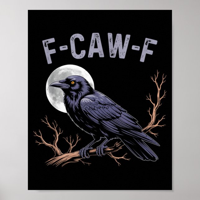 Póster Vida de Fife Cuervo Divertido Sarcástico Fcawf (Frente)