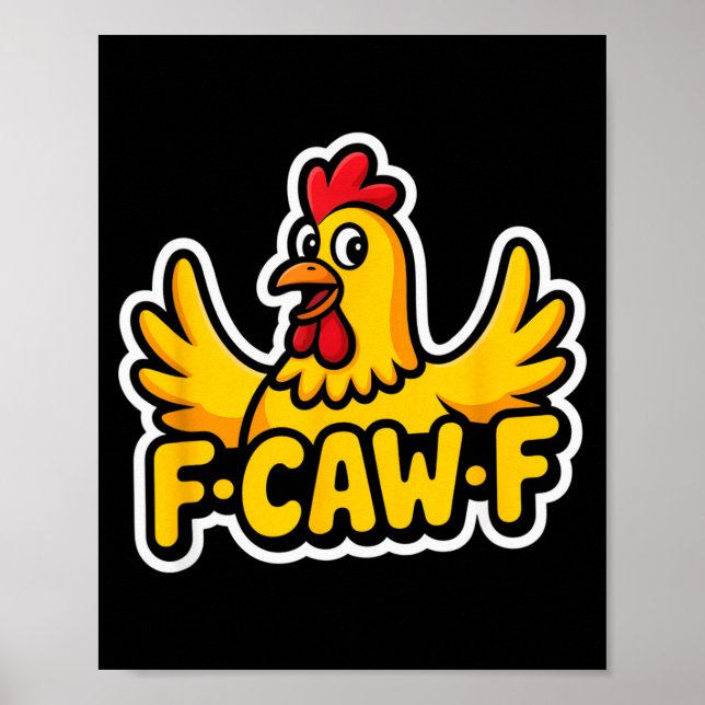 Póster Vida de Fife Divertida Sarcástica Gallina Fcawf (Frente)