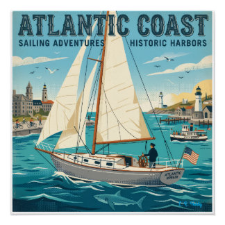 Póster Vida de la Costa Atlántica