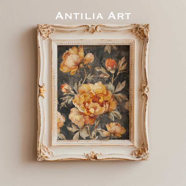 Póster Vida de la pintura de flores oscuras de Moody (Subido por el creador)