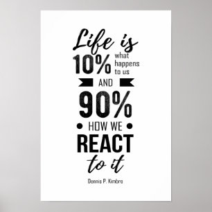 Póster Vida de la tipografía diez por ciento cómo