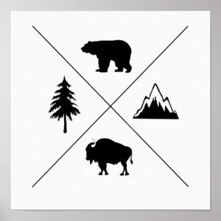 Póster Vida de montaña