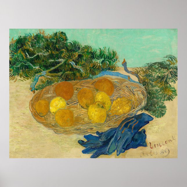 Póster Vida de Naranjas y Lemons Vincent Gogh (Frente)