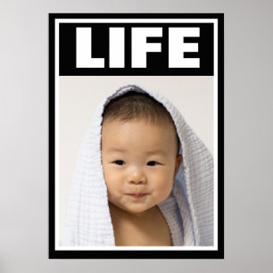PÓSTER VIDA DE NIÑOS ASIÁTICOS FELIZ PARA LA VIDA
