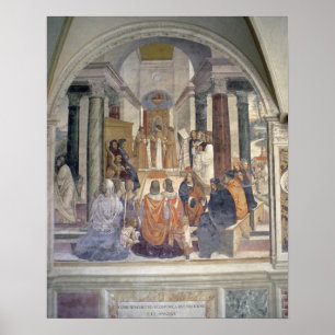 Póster Vida de San Benedicto (fresco) (detalle)