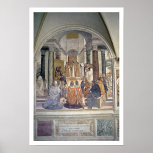 Póster Vida de San Benedicto (fresco) (detalle)