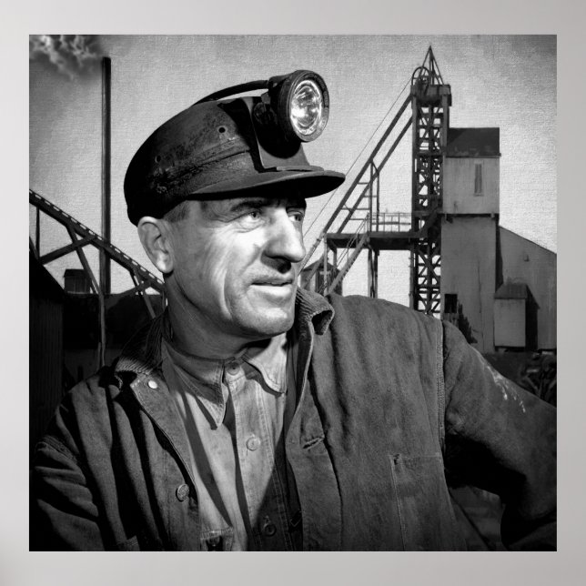 Póster VIDA de un MINERO DE CARBÓN (Frente)