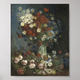 Póster Vida de Van Gogh- Still con las flores y los rosas