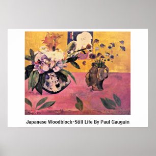 Póster Vida de Woodblock-Still del japonés de Paul