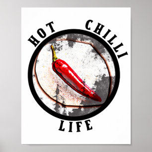 Póster Vida del chile caliente
