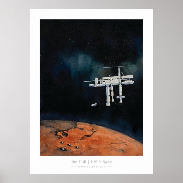 Póster Vida en el espacio — Estación Espacial Internacion (Frente)