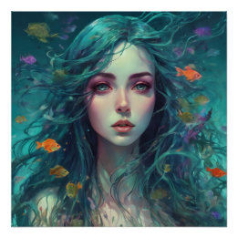 Póster Vida en un bol de peces no 12