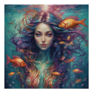 Póster Vida en un bol de peces no 18