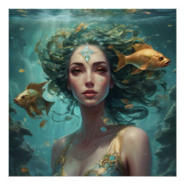 Póster Vida en un bol de peces no 20