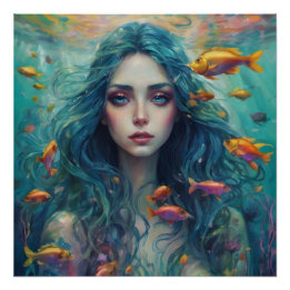 Póster Vida en un bol de peces no 9