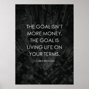 Póster Vida en vivo en sus términos