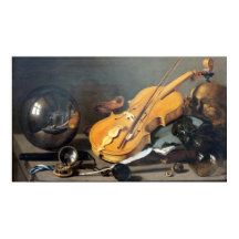 Vida fija con autorretrato