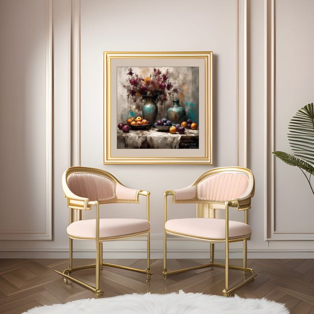 Póster Vida fija con flores y ciruelas - Imprimir (Subido por el creador)