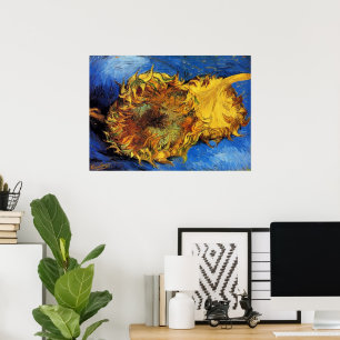 Póster Vida fija dos girasoles cortados por Vincent van G