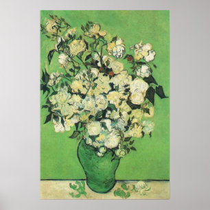 Póster Vida fija - rosas rosas rosas en una bolsa, van Go