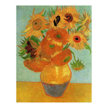 Vida fija - Vase con doce girasoles