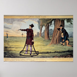 Póster Vida hecha fácil; aparato en duelo